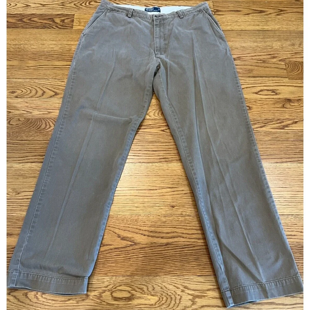 Polo Ralph Lauren Pants Mens‎ 36x34 (*Measured 36x32) Chino Brown Classic